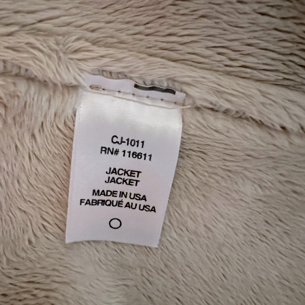 AMADI Camilla Gray Faux Suede Sherpa Duster Jacket - XS - Picture 10 of 11